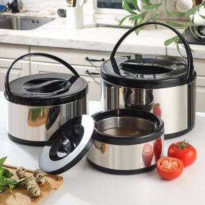 3pcs Set Insulated Lunch Box 2L+4L+8L