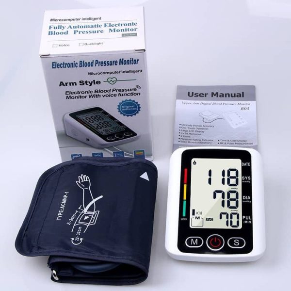 Blood Pressure Monitoring Machine with Voice Function