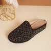 Ladies Rhinestones Slip On