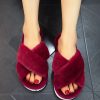 Ladies Slippers red Ladies Slippers