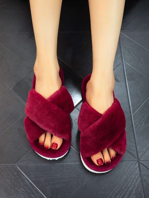 Ladies Slippers red Ladies Slippers