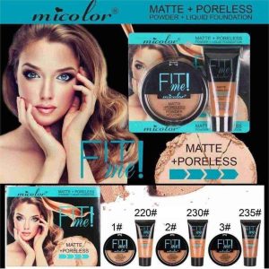 Matte Powder and Liquid Foundation Set Matte Powder and Liquid Foundation Set