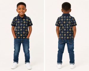 Boys Fancy Polo A09 Boys Fancy Polo