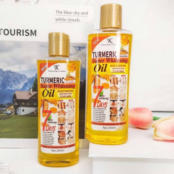 Tumeric whitening oil